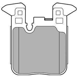 Задні тормозні (гальмівні) колодки delphi LP2660
