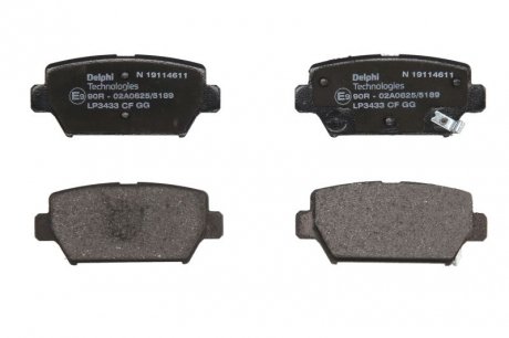 Тормозные колодки delphi LP3433