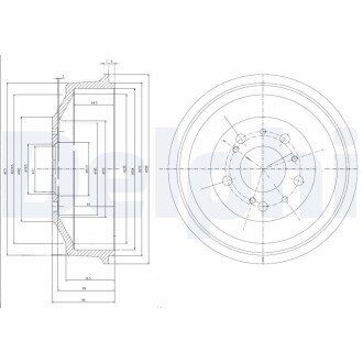 Гальмівний барабан delphi BF153