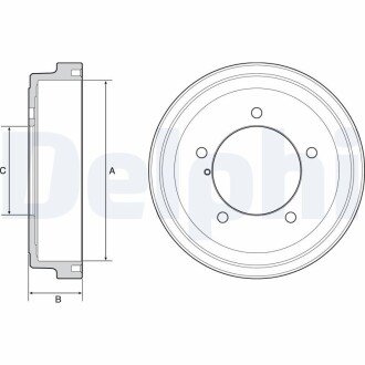 Гальмівний барабан delphi BF531