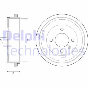 Гальмівний барабан delphi BF549