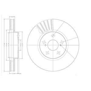 Вентилируемый тормозной диск delphi BG3189