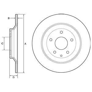 Тормозной диск delphi BG4567C