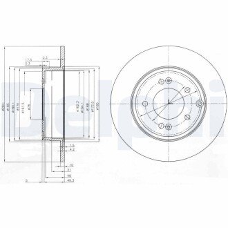 Гальмівний диск delphi BG4012 на Hyundai I30