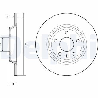 Гальмівний диск delphi BG4800C на Ауди A6 C8