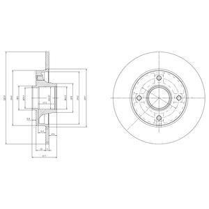 Тормозной диск delphi BG9022RSC
