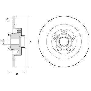 Тормозной диск delphi BG9134RS