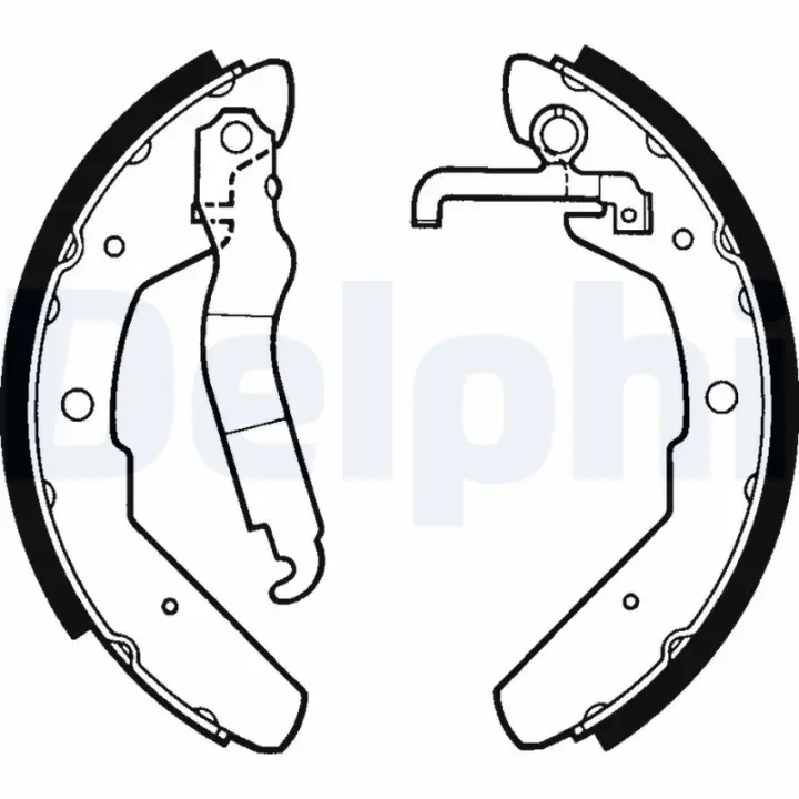 Колодки ручного (стоячого) тормоза delphi LS1301