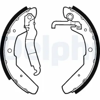 Колодки ручного (стоячого) тормоза delphi LS1301