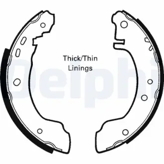 Колодки ручного (стоячого) гальма Delphi LS1620