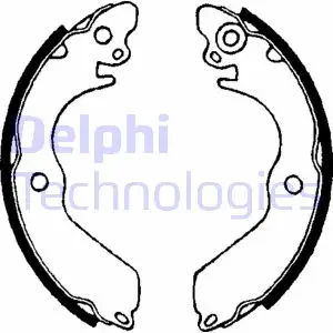Колодки ручного (стоячого) гальма Delphi LS1649