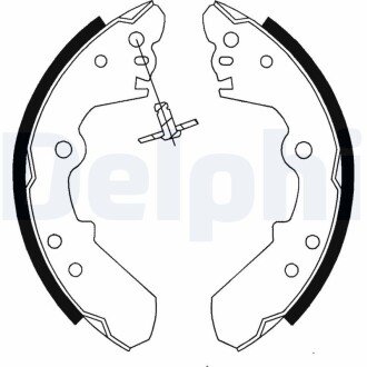 Колодки ручного (стоячого) тормоза delphi LS1687