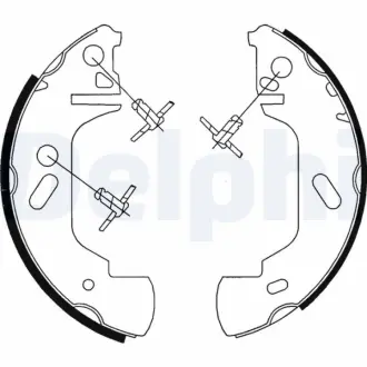 Колодки ручного (стоячого) гальма Delphi LS1701