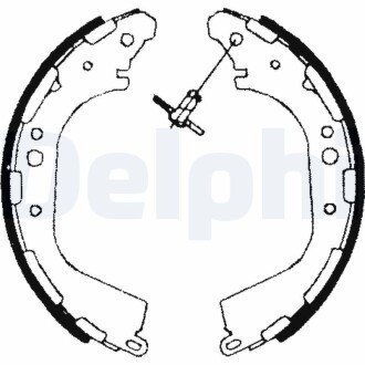 Колодки ручного (стоячого) гальма delphi LS1709