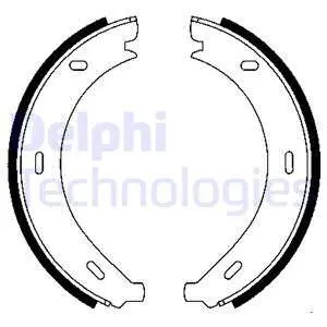 Колодки ручного (стоячого) гальма Delphi LS1902