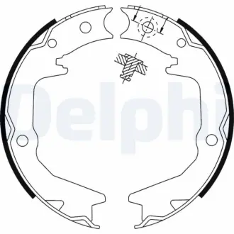 Колодки ручного (стоячого) гальма Delphi LS1913