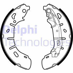 Колодки ручного (стоячого) тормоза delphi LS2050