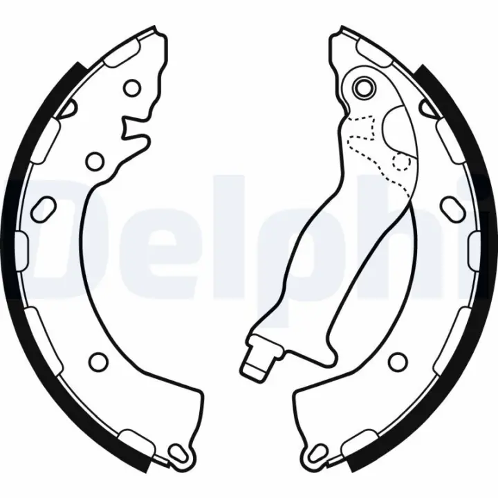 Колодки ручного (стоячого) тормоза delphi LS2087