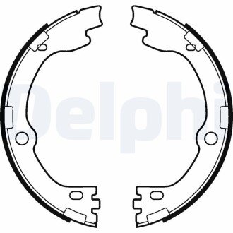 Колодки ручного (стоячого) тормоза delphi LS2119