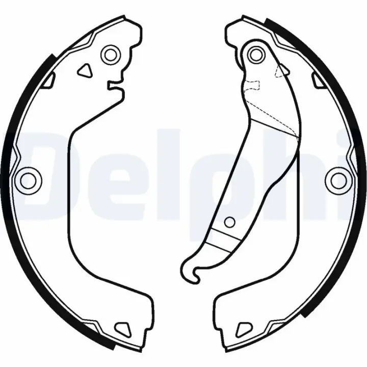 Колодки ручного (стоячого) гальма Delphi LS2123 (фото 1)