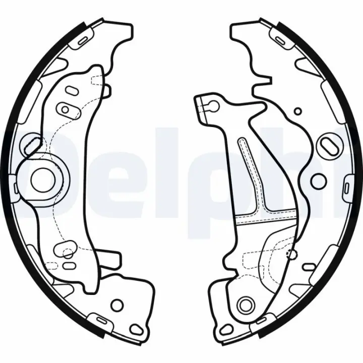 Колодки ручного (стоячого) гальма Delphi LS2138 (фото 1)