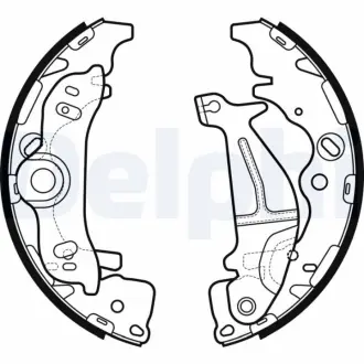 Колодки ручного (стоячого) гальма Delphi LS2138