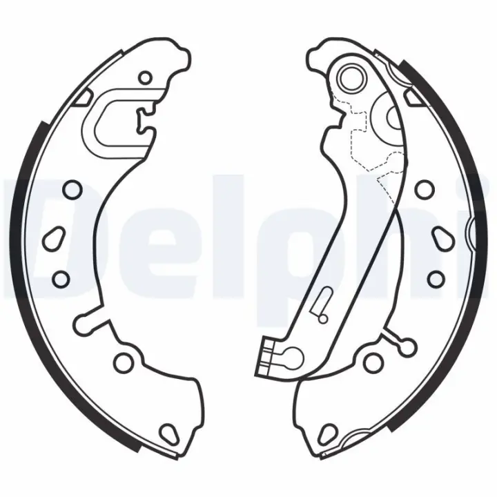 Колодки ручного (стоячого) тормоза delphi LS2151
