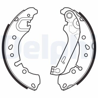 Колодки ручного (стоячого) тормоза delphi LS2151 на Мерседес W123