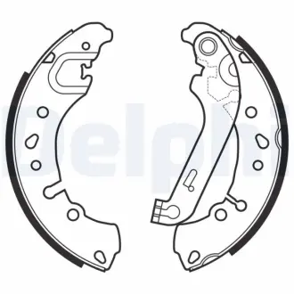 Колодки ручного (стоячого) тормоза delphi LS2151 Форд Fiesta