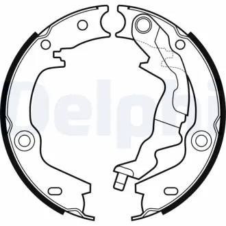 Колодки ручного (стоячого) тормоза delphi LS2161