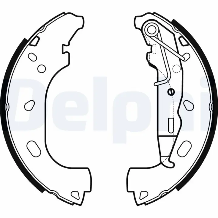 Колодки ручного (стоячого) гальма Delphi LS2167 (фото 1)