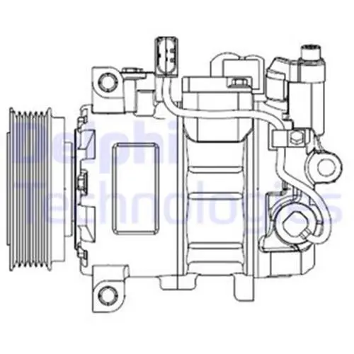 Компресор кондиціонера delphi CS20476