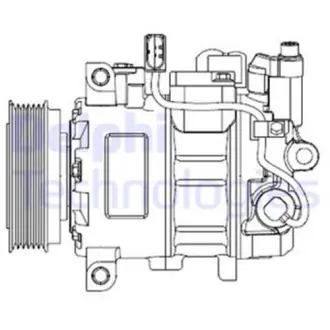 Компресор кондиціонера delphi CS20476