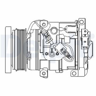 Комплект зчеплення в зборі delphi CS20508 на Тойота Ленд крузер 200