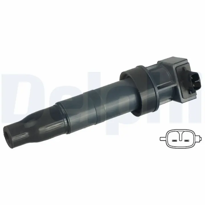 Котушка запалювання Hyundai Sonata/IX35/Santa FE 2.4-3.3 05-/Kia Sportage 2.0-2.4 CVVT 09- Delphi GN1056012B1 (фото 1)
