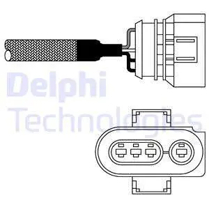 Лямбда-зонд delphi ES10967-12B1