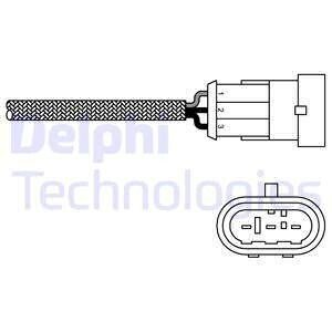 Лямбда-зонд delphi ES10971-12B1 на Рено Кенго 1