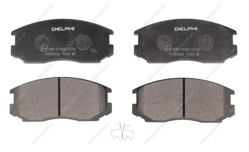 Передні тормозні (гальмівні) колодки Delphi LP1594 (фото 1)