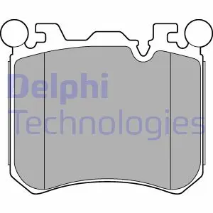 Передние тормозные колодки delphi LP2287
