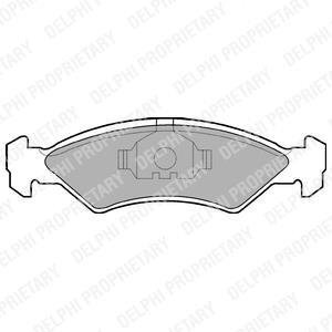 Передние тормозные колодки delphi LP351