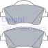 Передние тормозные колодки delphi LP3528