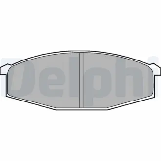 Передние тормозные колодки delphi LP373