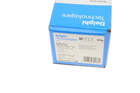 Передние тормозные колодки delphi LP415