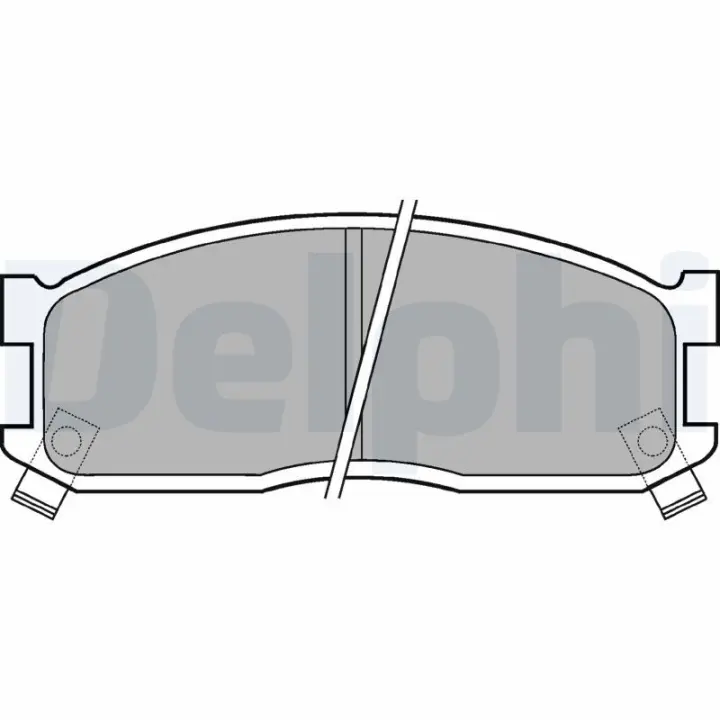 Передние тормозные колодки delphi LP530