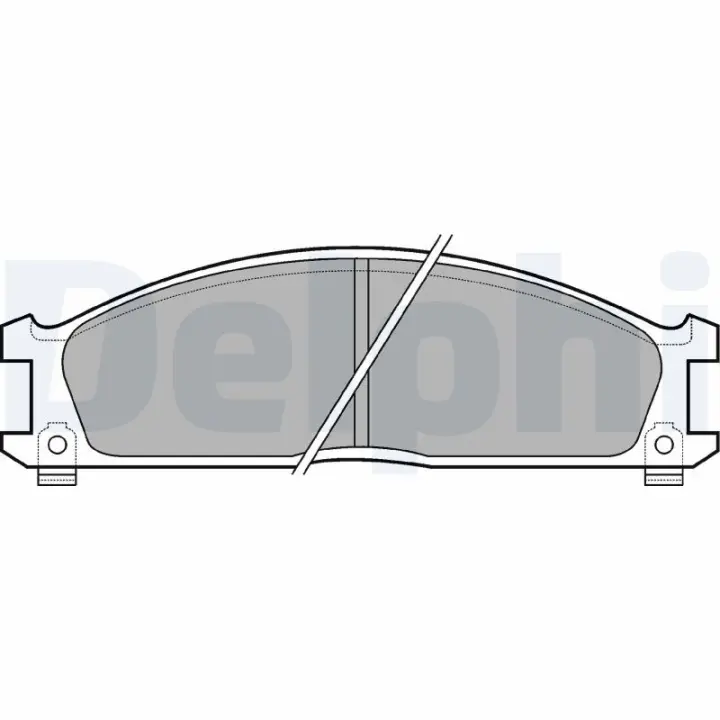 Передние тормозные колодки delphi LP543