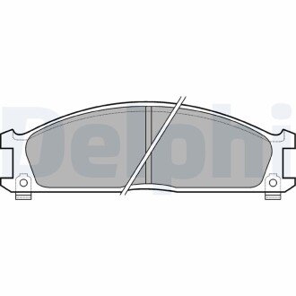 Передні тормозні (гальмівні) колодки delphi LP543