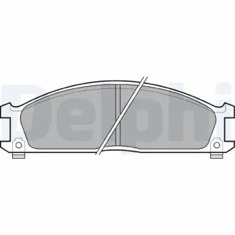 Передние тормозные колодки delphi LP543