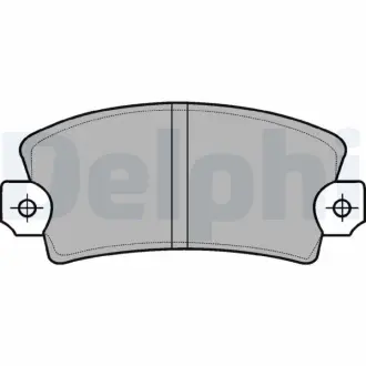 Передние тормозные колодки delphi LP56