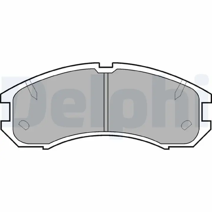 Передні тормозні (гальмівні) колодки Delphi LP595 (фото 1)