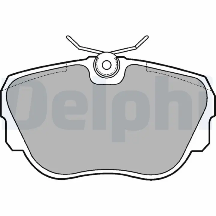 Передние тормозные колодки delphi LP596